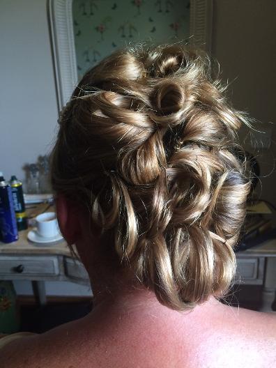 June eccels wedding hair 